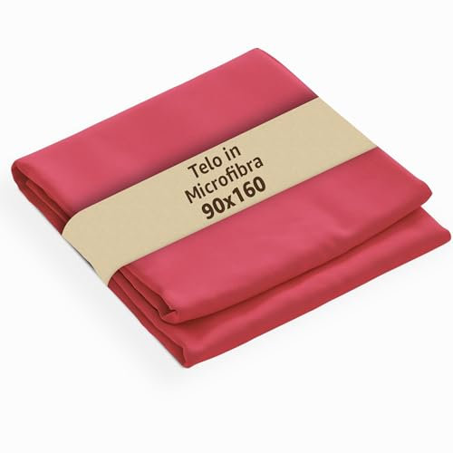 SONIT - Telo Mare Microfibra - Telo Mare e Palestra Ultra Leggero Asciugatura Rapida - Asciugamano Microfibra per Spiaggia, Sport e Viaggi 90x160 cm - Magenta
