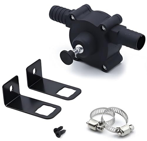 Xiciki Portable Drill Pump, Self-Priming Electric Transfer Pump for Water and Oil, Hand Drill Powered Water Pump for Quick Fluid Removal, DIY Gardening Emergency