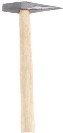 DOITOOL 1 Martillo De Soldadura Con Mango De Extracción Martillo De Soldadura De Bambú Plateado