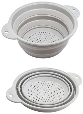 Ensemble de passoires pliantes pour fruits et légumes - Passoire pliable en silicone
