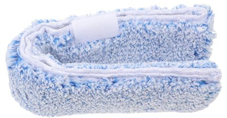 DONFAMDS Cabezal De Recambio para Limpiador De Ventanas 35 Cm, Almohadilla De Microfibra Reutilizable, Herramienta Limpiadora Multifuncional para Hogar y Coche, Uso Espejos y Cristales, 1 Unidad