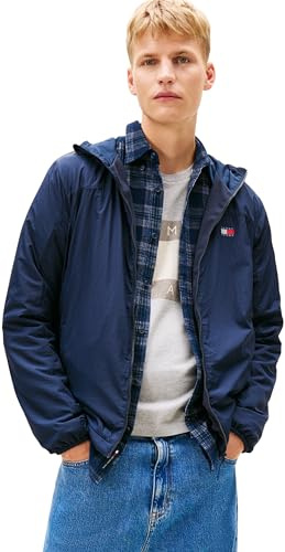Tommy Jeans Tjm Fleece Chicago Jacket Ext Dm0dm22291 Chaqueta cortavientos Hombre (Pack de 1)
