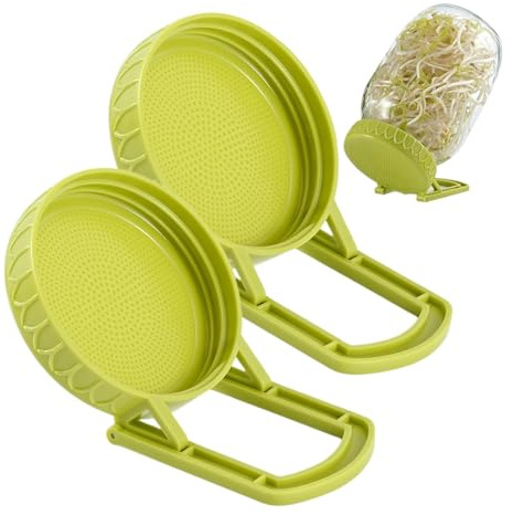 Sprout Lid - Food Safe Filters, Reusable Pitcher Strainers | Vented Growth Layers for Kitchen Gardening, Rust Proof Screens for Soaking Seeds and Grow