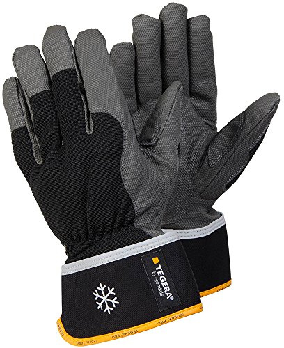 Tegera Ejendals 9112-9 Handschuh 9112 aus Synthetikleder Größe 9, schwarz/grau/gelb, 9