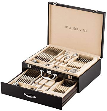 Belleek Pottery 8935 Occasions Cutlery Set, Stainless Steel, Silver, 45 x 45 x 30 cm