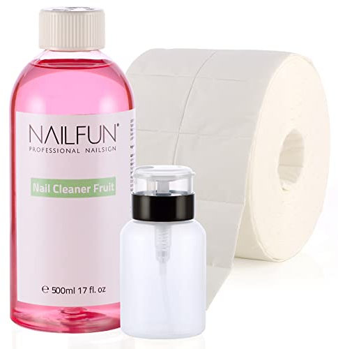 SET - Nail Cleaner Passion Fruit + 500 Zelletten + 1 Pumpflasche
