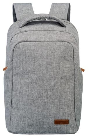 travelite Sicherheitsrucksack mit Reißverschluss hinten, SAFETY Daypack, BASICS, Reise Rucksack diebstahlsicher mit Laptopfach bis 15,6 Zoll, 46 cm, 23 Liter