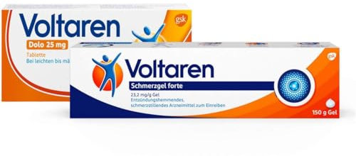 Sparset Voltaren Schmerzgel forte 150 g & Voltaren Dolo 25 mg 20 Tabletten 1 Set
