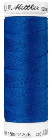 Mettler Nähfaden, Garn, Jeansblau, Fb. 24, 100% PTT, 130 m, Dehnung ca. 65%, Nadelstärke 70-80
