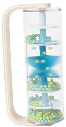 Classic World Jouets en Bois Bâton de Pluie en Bois Rose ou Bleu (aléatoire) Dès 2 Ans