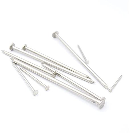 YANGQI yaoqijie 500g Stainless Steel A2 Round Lost Wire Nails 40mm 50mm 66mm 83mm 100mm 116mm 20mm Cement Nail Steel Nail Carpenter Round Nail lasting (Color : 6inch - 150mm)