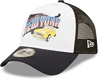 New Era US State Wordmark Texas Olive A-Frame Adjustable Trucker Cap