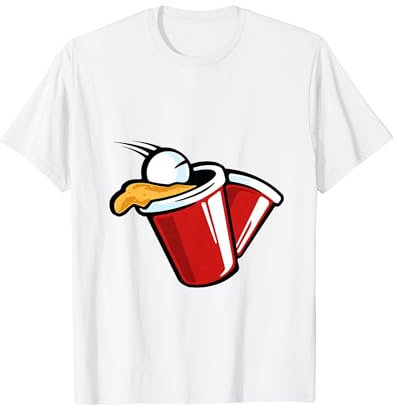 Bierpong Biertrinken Bier Fun Trinken Hopfen Trinkspiel T-Shirt