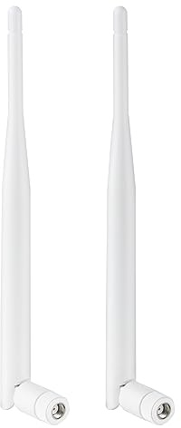 Dual Band 2.4GHz 5GHz 9dBi WiFi Antenna with PR-SMA Male Connector for Reolink Security Camera DVR Recorder WiFi Router Surveillance Monitor (Pack of 2), Eifagur