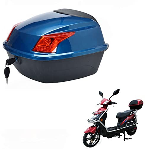 JUNNIU 44 Liter Motorrad-Kofferraum, Helm-Gepäckkoffer, Monolock-Topcase, wasserdichtes Motorrad-Top-Case mit Sicherheitsschloss/ID 114 mm x 20 mm x 1 m Decoration