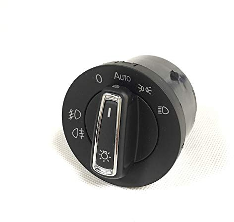 ZIxmix Car Headlight Switch Scheinwerferschalter, integrierter automatischer Lichtsensor, passend for VW Golf 6 MK5 MK6 Jetta 5 MK5 Tiguan Passat B6 Touran Headlight Switch