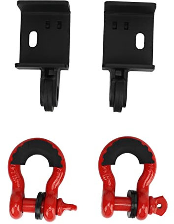 Fydun Soporte de Gancho de Remolque Delantero, Grilletes de 3/4 Pulgadas, Placa de Montaje de Remolque de Cabrestante de Acero Pesado para 2009-2022