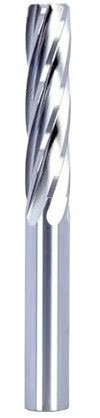 Reibahle aus gehärtetem Stahl mit 4 Nuten, Durchmesser 2–5 mm, Spiralschlitz-Reibahle aus Hartmetall for CNC-Maschinen, H7, unbeschichtet, Spannreibahle, 1 Stück(2.5x25x50mm)