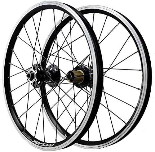 Mountainbike Radsatz 406 Scheibenbremsen Fahrradräder 20 Zoll BMX Felge V Bremse 24 Loch Schnellspannnabe Mountainbike Rad für 7/8/9/10/11/12 Gang Kassette