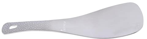 pistro Espátula de titanio para cocina, para freír, para camping, cuchara de arroz, utensilios de cocina, herramientas de cocina