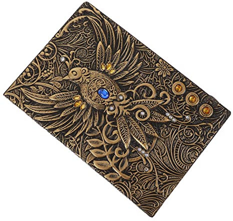 DIYEAH Retro Notizbuch Mit Geprägtem Europäischer Stil Hartcover Für Scrapbooking Und Kreative Schreibarbeiten Für Erwachsene