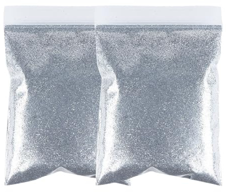 GZMAYUEN 100g Silber Glitzer Pulver, Glitzerpulver Pailletten,Glitzerpulver Zum Basteln,Glitter Pulver,Glitzer Basteln Handwerk DIY Nagelkunst