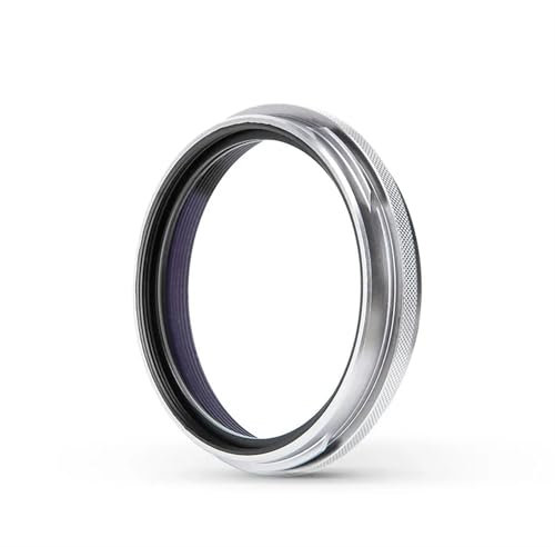 KE88FENG Glass MC UV Lens Filter 49mm Adapter Ring Cover for Fujifilm X100VI X100V X100F X100T X100S X100 for Fuji Camera(KASE UV Ring Silver)