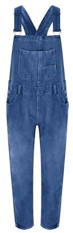 Dungarees for Women Jeans - Overall Women's Summer Baggy Jeans Jumpsuit Oversize Summer Overalls with Pockets 90s Work Dungarees Elegant Sleeveless Jeans Long Bib Shorts Cargo Sports Trousers