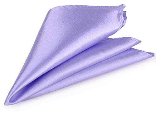 Event Decor Shop Light Purple Pocket Square for Men Formal Suit Plain Hanky