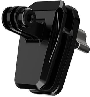 KAQNTUD Pince de fixation pour pare-brise de moto, clip en aluminium, rembourrage en silicone pour Action 4/Action 5/Pocket 3 Accessoires de caméra