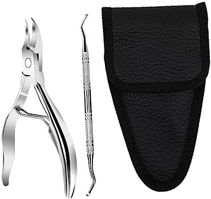 LOLIPPYY Pinzas Para Uñas Para Oleectomía Cortaúñas De Acero Inoxidable Herramienta De Pedicura Para Cortar Cutículas y Uñas Para Manicura y Pedicura Casa