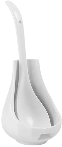 BommFu Porte-Cuillère de Cuisine - Support Vertical pour Louche et Repose-Spatule - Organisateur de Spatule en Céramique Lavable au Lave-Vaisselle pour Comptoir