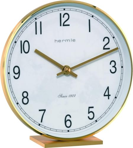 Hermle 22986-002100 Messing-Stiltischuhr, Gold