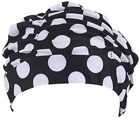 Butterme Se?oras Chicas Plisado Tela de Pa?o Suave Sombrero de Nataci¨®n/Cap/Turbante Gorro de Ba?o Hermoso Sombrero para Rastas Pelo Largo Verano/Mar/Piscina Juego de Diversi¨®n