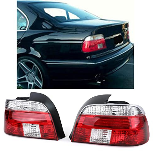 Klarglas Rückleuchten rot weiß Kristall für 5er BMW E39 Limousine 95-00