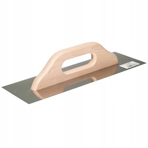 Edelstahl Glättekelle 130x380mm mit Holzgriff | Profi-Kelle für Putz, Kleber & Spachtelmasse | Langlebig, rostfrei & ergonomisch | Ideal für Bau, Renovierung & Fliesenverlegung