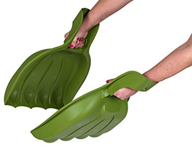 KREHER XXL Laubgreifer, Laubpicker Bear PAW - Zwei XL Schaufelhände aus robustem Kunststoff zur Erleichterung der Gartenarbeit! Maße BxTxH in cm: 39 x 7 x 52 cm !