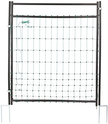 Kerbl Tür für Elektrozaunnetz (für Netze 95 – 125 cm Höhe, Öffnungsbreite 86 cm, schneller Aufbau, elektrifizierbar, Durchgang für Weidezaunnetze) 446518