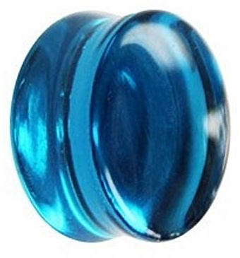 Treuheld® | Glas Ohr Plug | Blau | 11 Größen | Double Flared