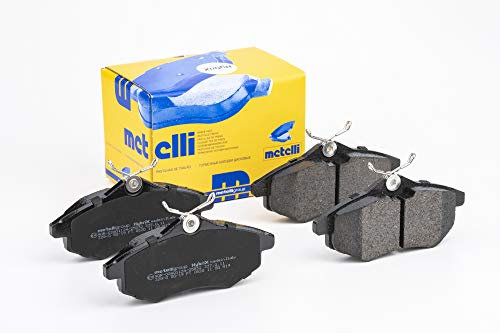metelligroup 22-0328-0 Pastiglie Freno Anteriori E Posteriori, Made in Italy, Pezzo di Ricambio per Auto/Automobile, Kit da 4 Pezzi, Certificate ECE R90, Prive di Rame