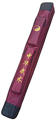 SOFIALXC Taichi Sword Carrying Bag - Chinese Kung Fu Sword Bag Single and Double Layer Case Martial Arts Weapons Case Shoulder Bag Kung Fu Bag,Doublewinered