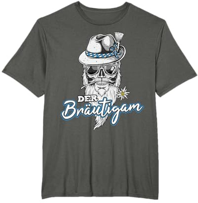 Bräutigam JGA Junggesellenabschied Bayern Tracht boarisch T-Shirt