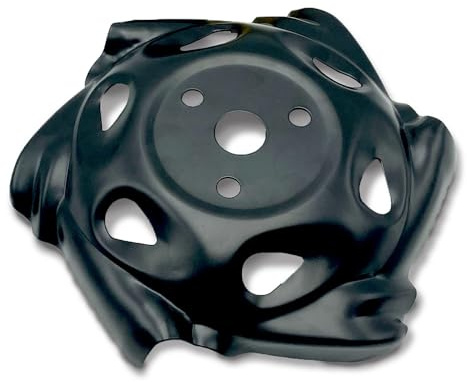TERRE JARDIN Lame débroussailleuse 6 Dents - Alésage 254 mm | Disque de débroussailleuse en métal, diamètre 23,5 cm, 6 côtés (3 lisses et 3 à dents) pour couper hautes herbes