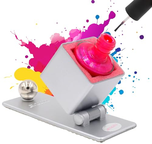 Porta smalto per unghie, anti-fuoriuscite, per prodotti per la cura delle unghie, con fondo antiscivolo e base ampia e stabile, supporto per smalto e organizer per mani/pedi, strumenti per nail art