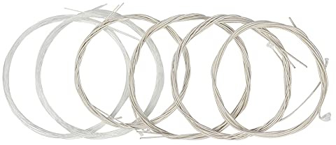 Oud Saiten Set 11 Saiten Aus Nylon Und Versilberter Kupferlegierung Für Arabische Oud Mit Moderater Spannung Und Hervorragender Klangqualität (11 Saiten)