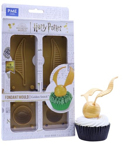 PME Harry Potter Fondant Form, 4er-set, Quidditch Golden Snitch
