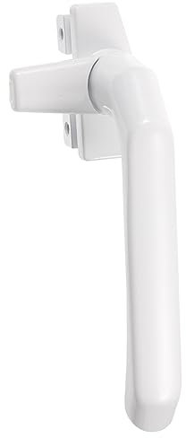 Veemoon Manija De Ventana De Aleación Resistente Mango Derecho Herramienta Para Ventanas Abatibles Accesorio Práctico y Color Blanco