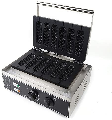 HarBin-Star Waffeleisen, Edelstahl Waffelgerät Waffle Maker Stiel Waffelmaschine Waffel am Stiel 1500W