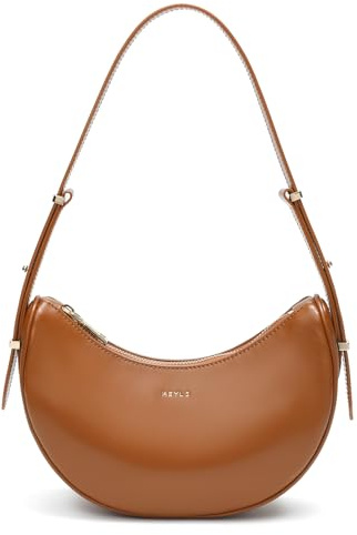 Keyli Halbmond-Umhängetasche für Damen, wasserdicht, Leder, Crossbody-Taschen, verstellbar, Hobo-Handtaschen, Geldbörsen mit 2 Schultergurten