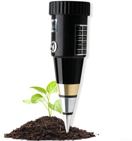 Testeur de pH de sol étanche - Hygromètre professionnel pour pelouses et plantations